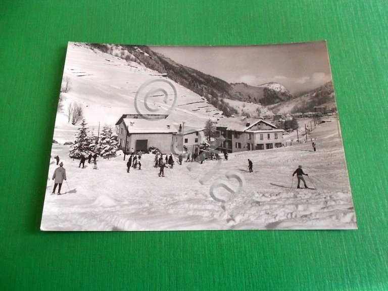 Cartolina Praly - Schilif ed Albergo Miramonti 1960 ca