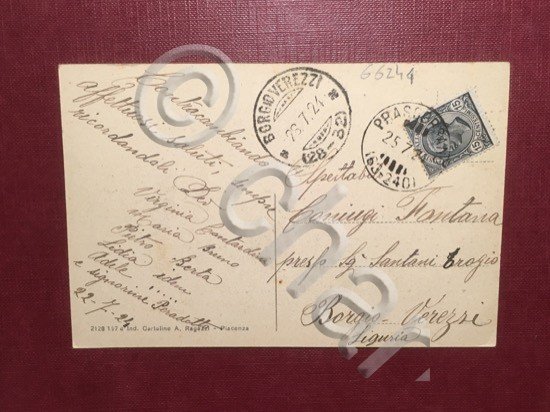 Cartolina Prascorsano - Panorama - 1924