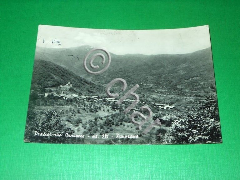 Cartolina Prascorsano Canavese - Panorama 1964