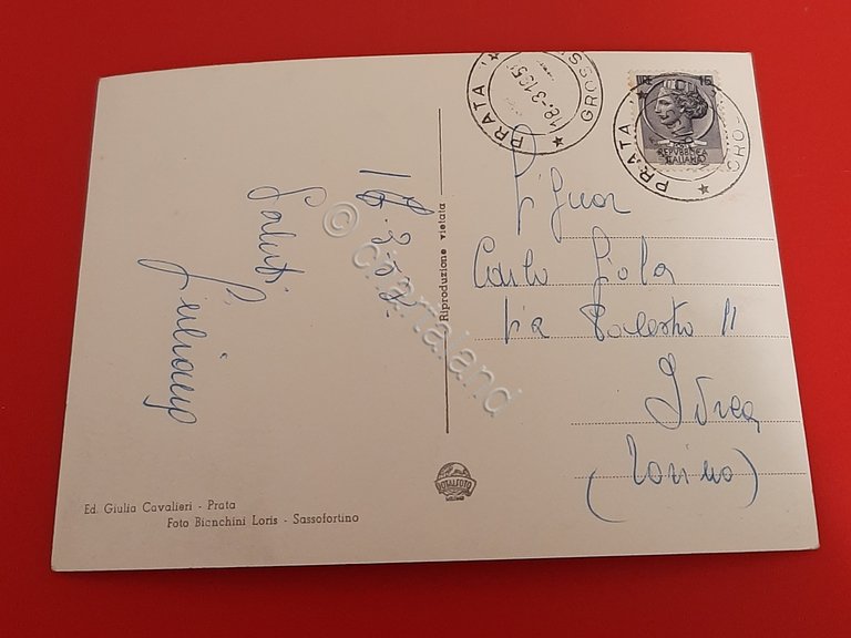 Cartolina Prata m. 625 ( Grosseto ) - Panorama - …