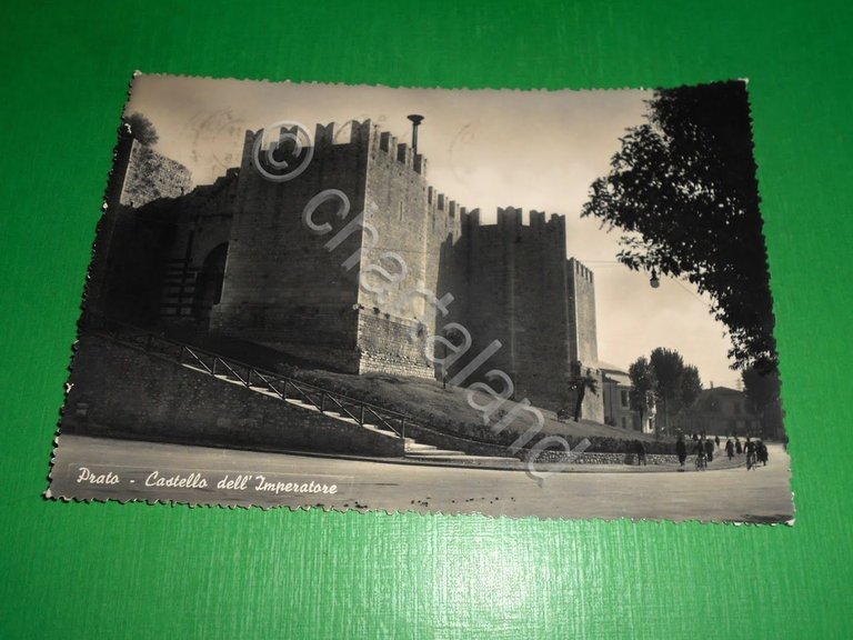 Cartolina Prato - Castello dell' Imperatore 1955