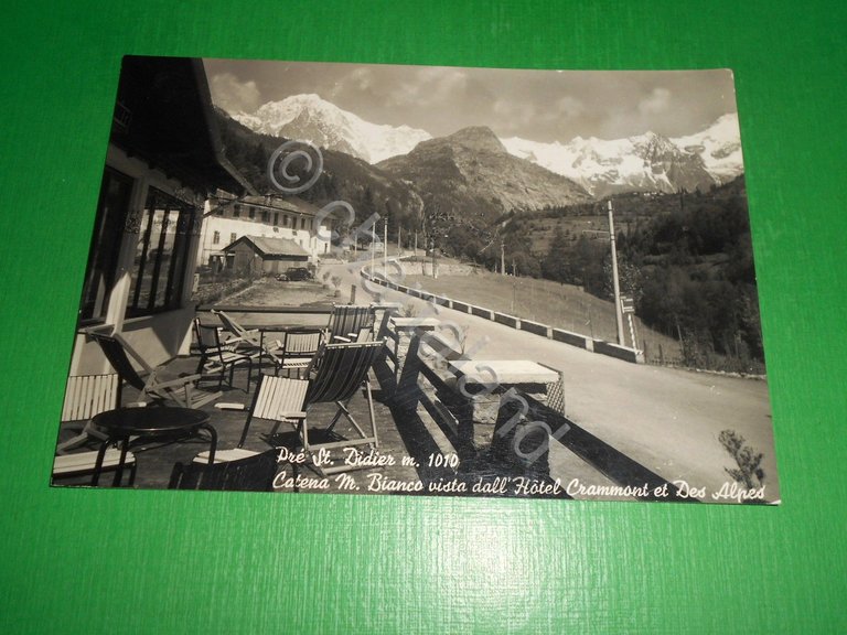 Cartolina Pre St. Didier - Monte Bianco visto dall' Hotel …