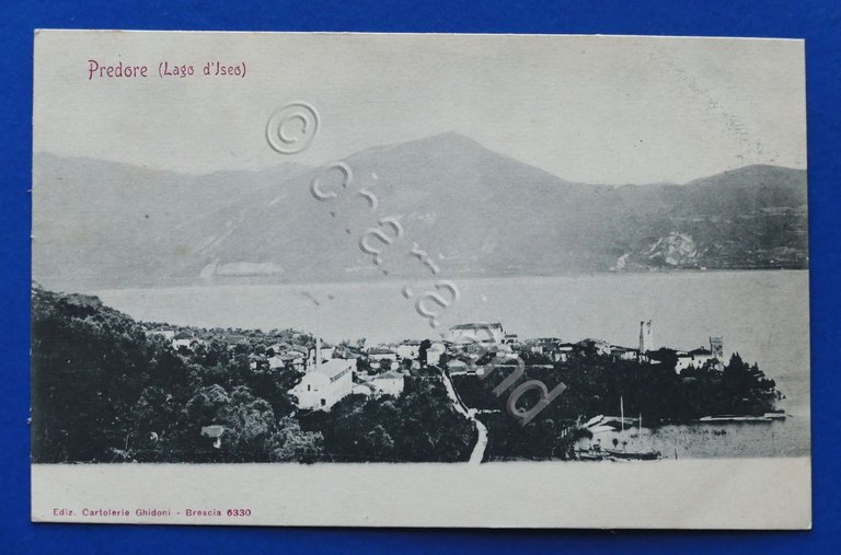 Cartolina Predore - Lago d'Iseo - 1903 ca.