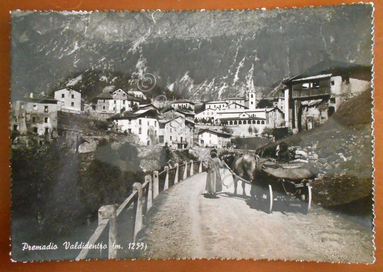 Cartolina Premadio Valdidentro (Lombardia) (m. 1255) - 1950 ca.