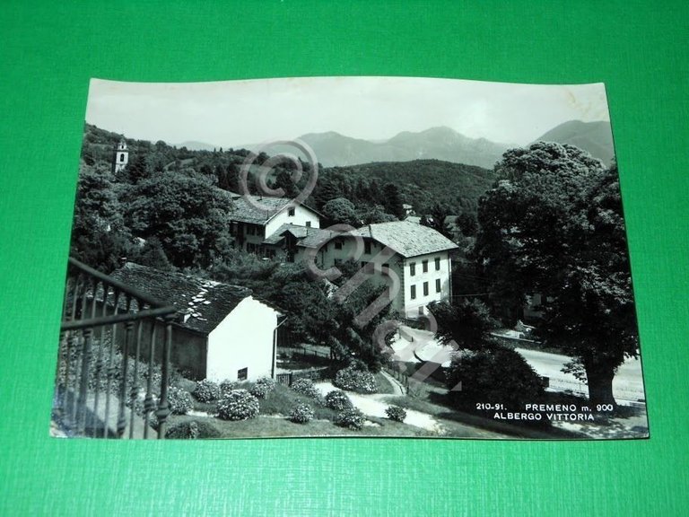 Cartolina Premeno - Albergo Vittoria - 1955 ca.