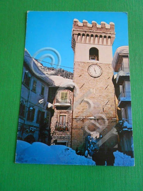 Cartolina Premilcuore - Torre dell' Orologio 1981.