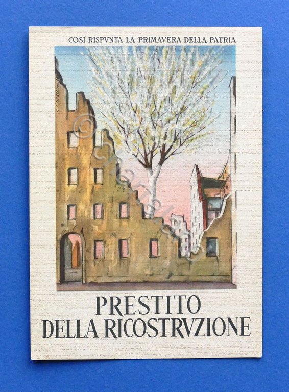 Cartolina Prestito della Ricostruzione 1946 ca..