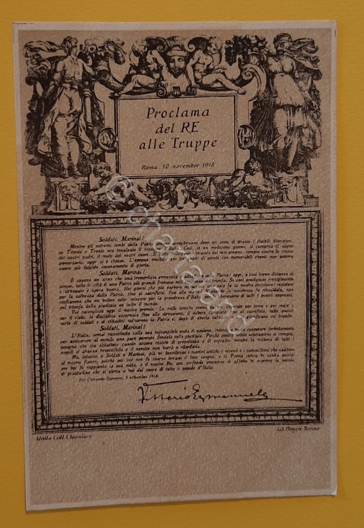 Cartolina Proclama del Re alle Truppe - 1900