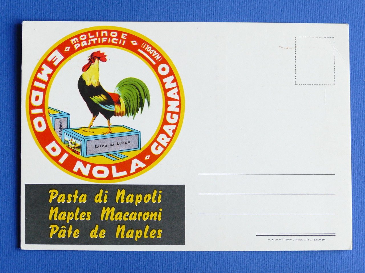 Cartolina Pubblicità Pastificio Emidio Di Nola - Pasta di Napoli … | Immagine principale