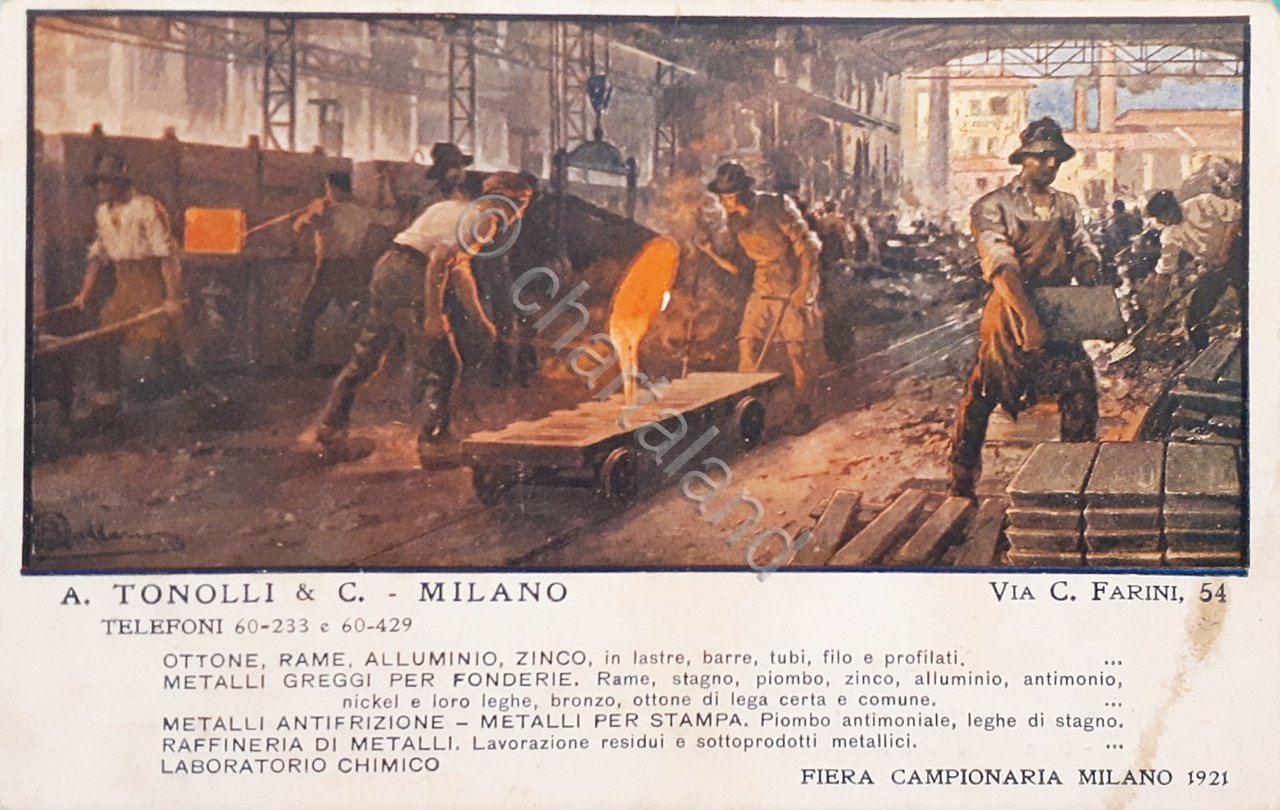 Cartolina Pubblicitaria - A. Tonnoli & C. - Milano - …
