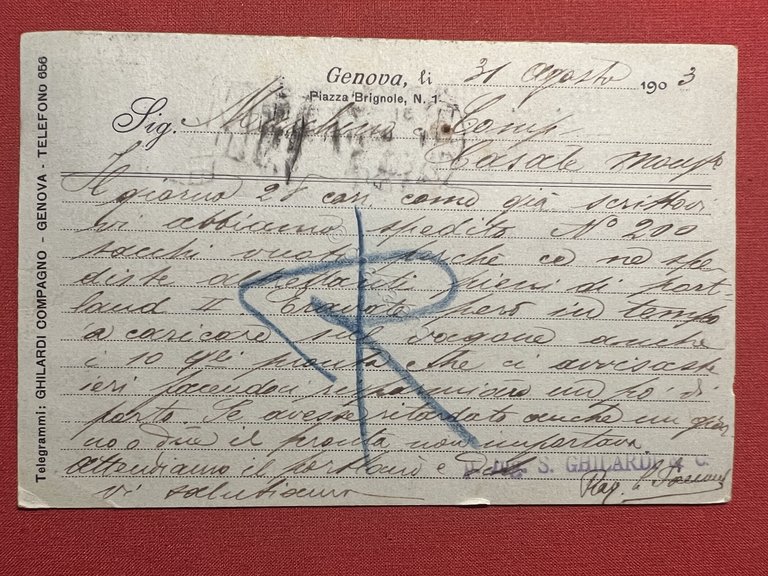 Cartolina Pubblicitaria - Ing. S. Ghilardi & C. Lavori in …