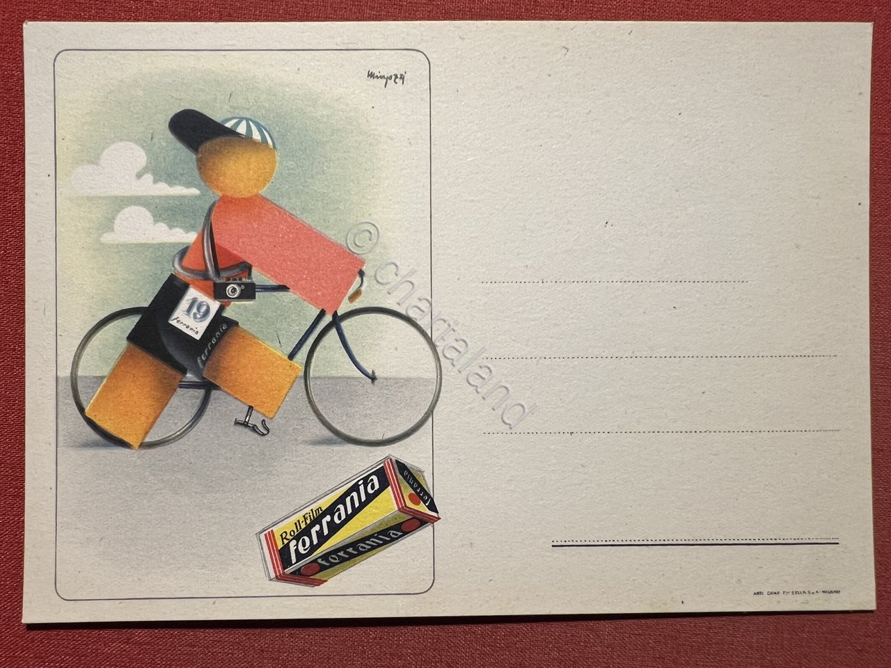 Cartolina Pubblicitaria - Roll-Film Ferrania - Anni '50