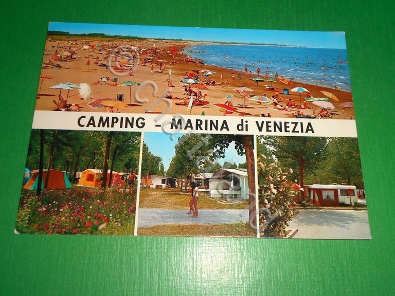 Cartolina Punta Sabbioni - Marina di Venezia Camping 1976.