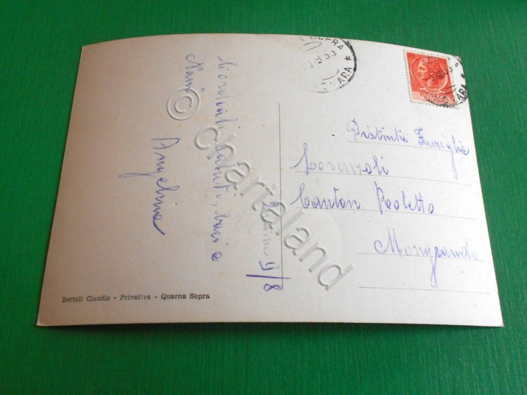 Cartolina Quarna Sopra - Dintorni 1955 ca.