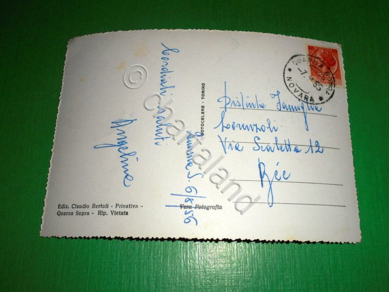 Cartolina Quarna Sotto - Panorama -- 1956 | Immagine Gallery 4