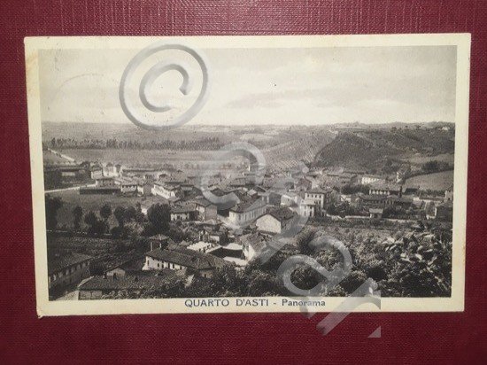 Cartolina Quarto D'Asti - Panorama - 1931