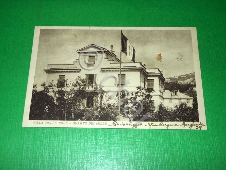 Cartolina Quarto dei Mille - Villa delle Rose 1932