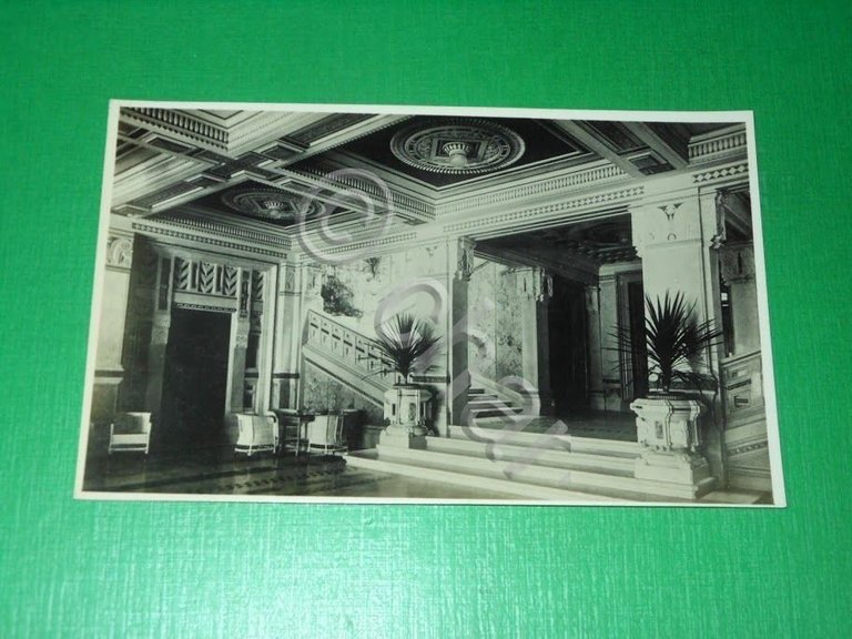 Cartolina R. R. Terme Berzieri - Sala d' aspetto allo …