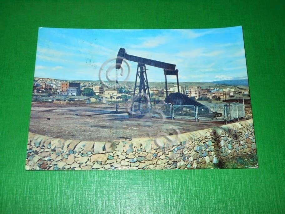 Cartolina Ragusa - Pozzi Petroliferi 1959.