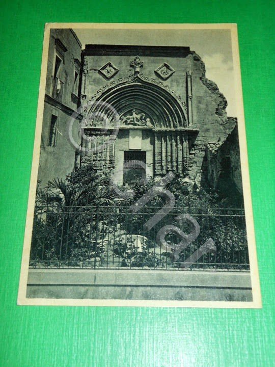 Cartolina Ragusa Ibla - Portale di S. Giorgio 1942.