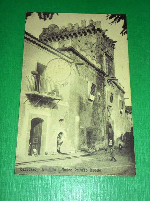 Cartolina Randazzo - Castello - Antico Palazzo Ducale 1915 ca.