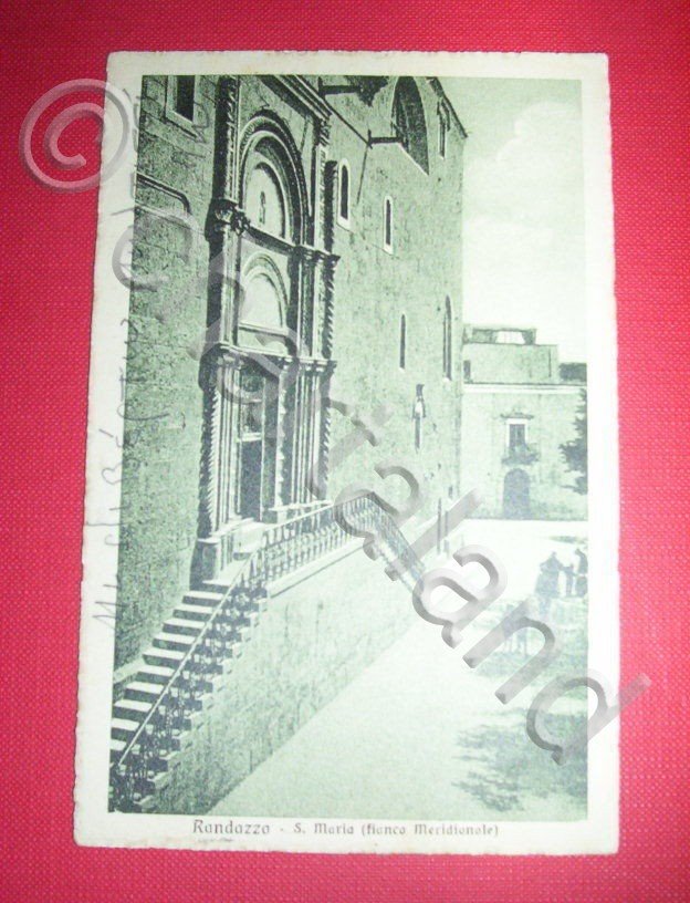 Cartolina Randazzo ( Catania ) - S. Maria 1925.