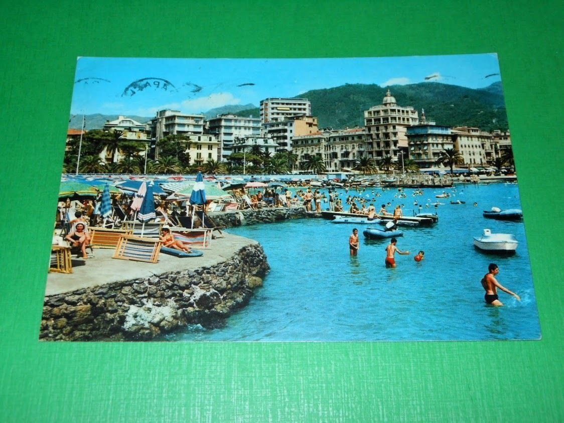 Cartolina Rapallo - Bagni 1969.