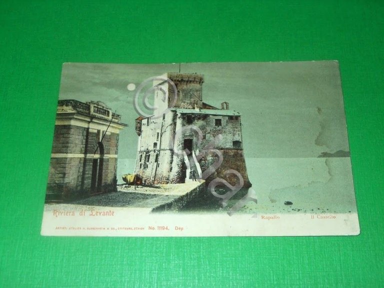 Cartolina Rapallo - Il Castello 1906.