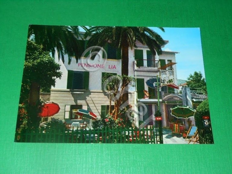 Cartolina Rapallo - Pensione Lia 1960 ca