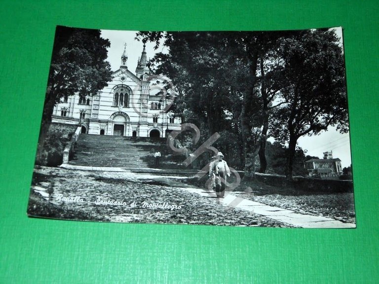 Cartolina Rapallo - Santuario di Montallegro 1953