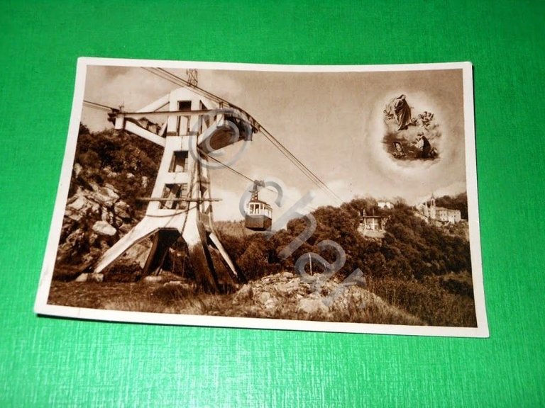 Cartolina Rapallo - Santuario di N.S. di Montallegro - Funivia …