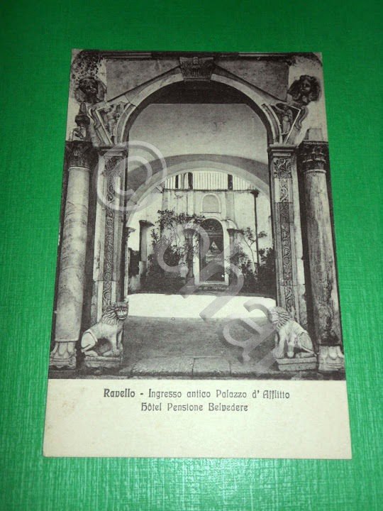 Cartolina Ravello - Ingresso antico Palazzo d' Afflitto - Hotel …