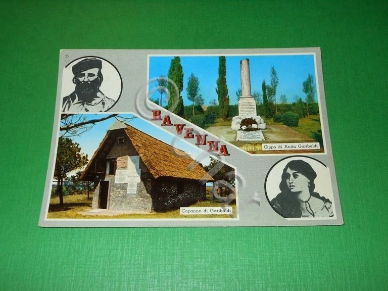 Cartolina Ravenna - Capanno di Garibaldi - Cippo di Anita …