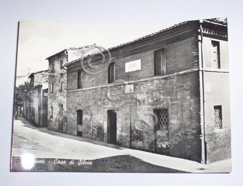 Cartolina Recanati - Casa di Silvia 1960 ca.