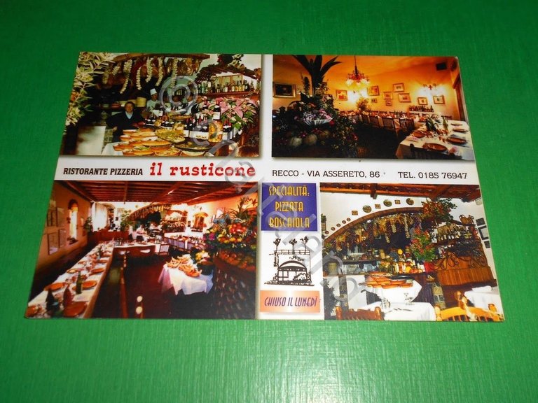 Cartolina Recco - Ristorante Pizzeria Il Rusticone 1970 ca