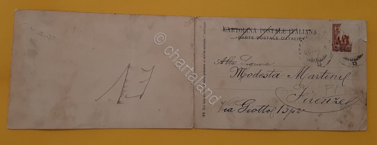 Cartolina Reggello - Panorama - 1908