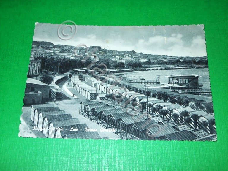 Cartolina Reggio Calabria - Lido - Veduta Generale 1950