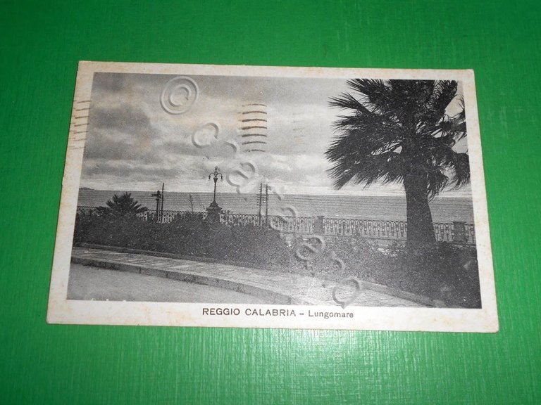 Cartolina Reggio Calabria - Lungomare 1933