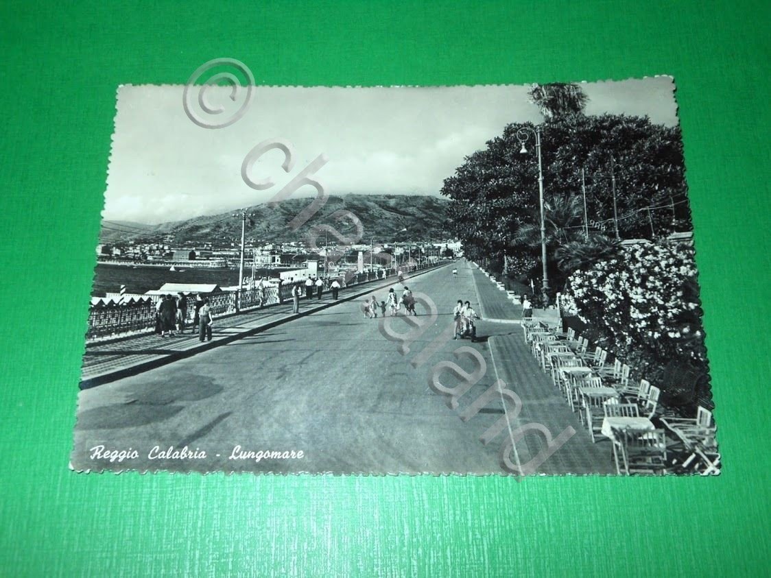 Cartolina Reggio Calabria - Lungomare 1955 ca.