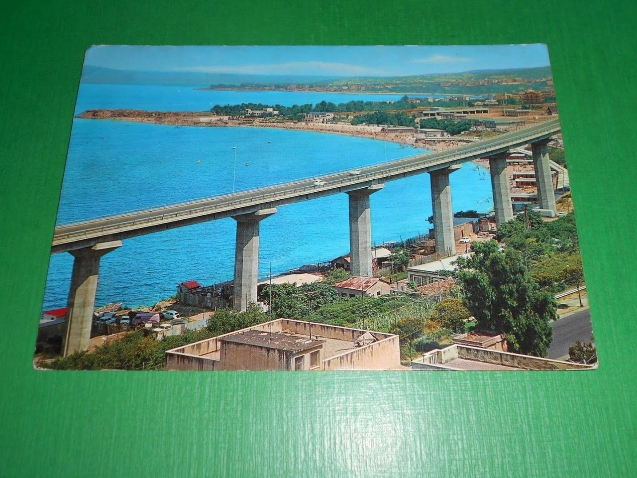 Cartolina Reggio Calabria - Panorama dall' Autostrada 1975.