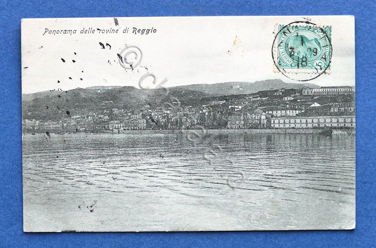 Cartolina Reggio Calabria - Panorama delle rovine - 1909 | Immagine Gallery 3
