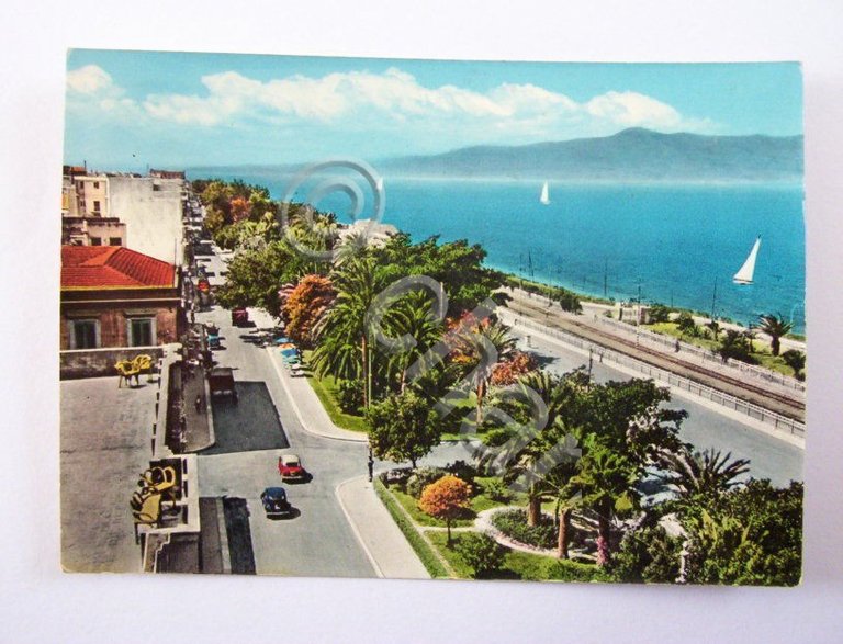 Cartolina Reggio Calabria - Veduta del lungomare 1967.