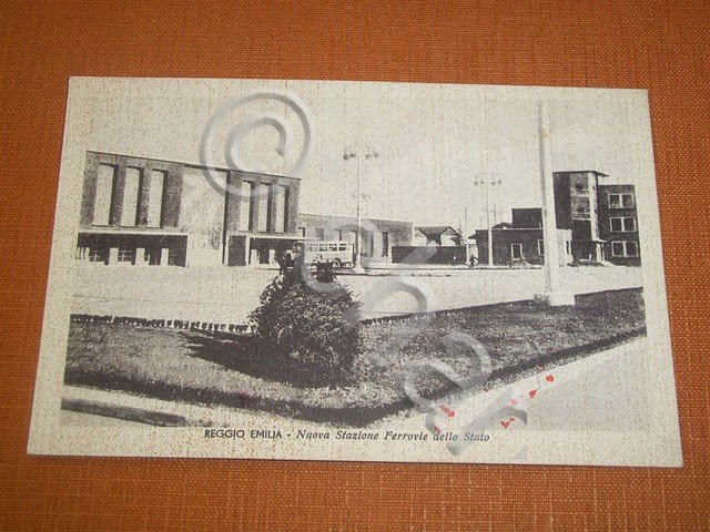 Cartolina Reggio Emilia - Nuova Stazione Ferrovie dello Stato 1946