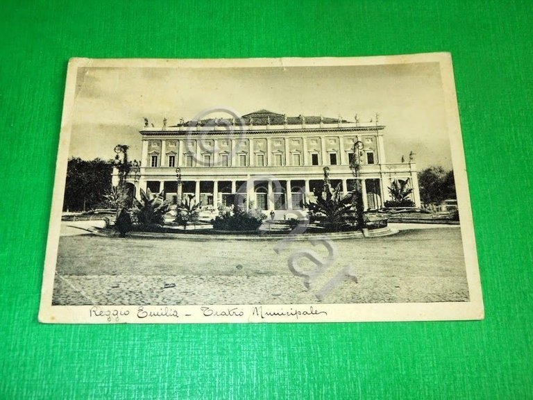 Cartolina Reggio Emilia - Teatro Municipale 1940 ca