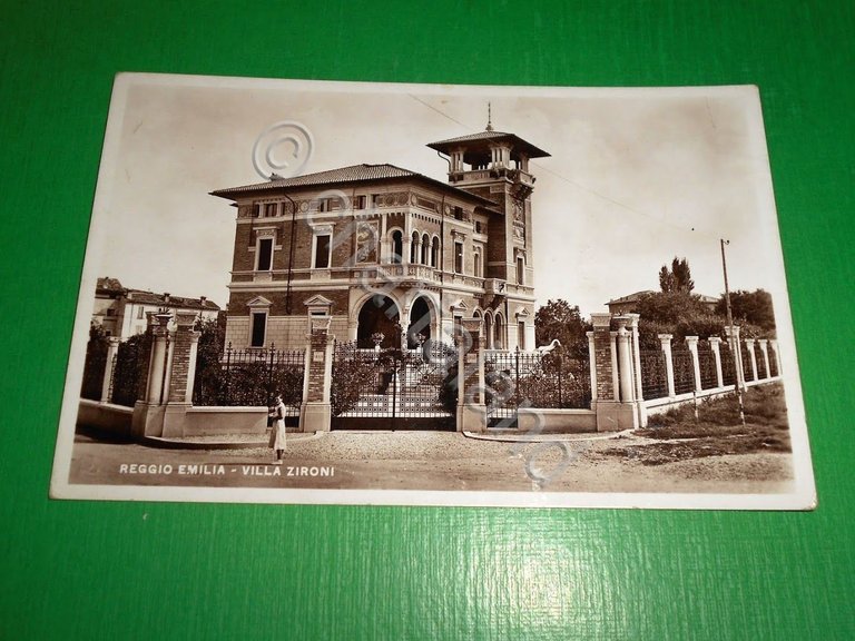 Cartolina Reggio Emilia - Villa Zironi 1933.