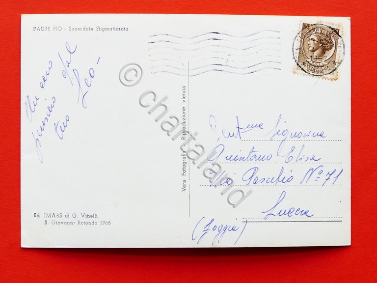 Cartolina Religione - Padre Pio - 1967. | Immagine Gallery 4