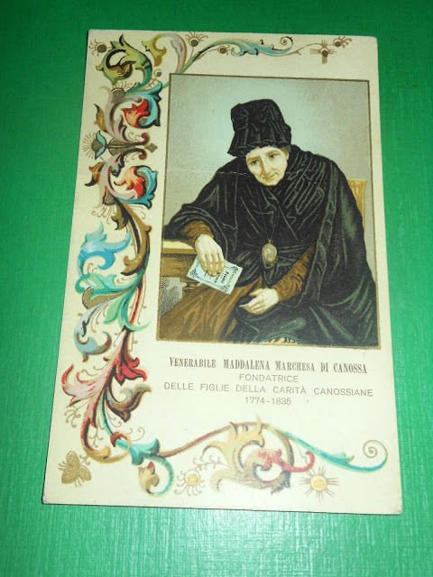 Cartolina Religione - Venerabile Maddalena Marchesa di Canossa 1774-1835.