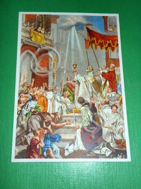 Cartolina Religione - XIV Congresso Eucaristico Nazionale 1953.