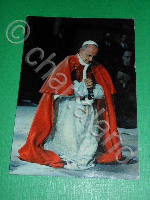 Cartolina Religione Papa Paolo VI 1970