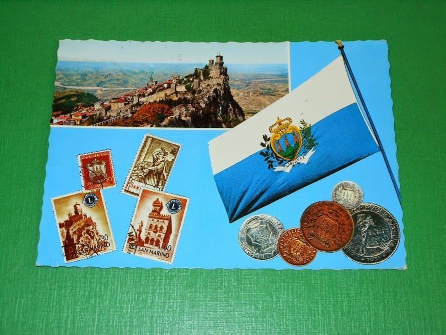 Cartolina Repubblica di San Marino - Vedute diverse 1968.